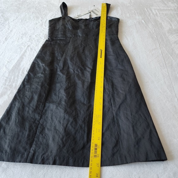 New ELIE TAHARI Lenora Cocktail Dress Womens 4 Taffeta Sexy Shift LBD RRP $498 - Picture 15 of 16